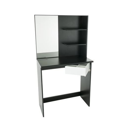 Coiffeuse Panneaux De Particules Noir Blanc Meubles De