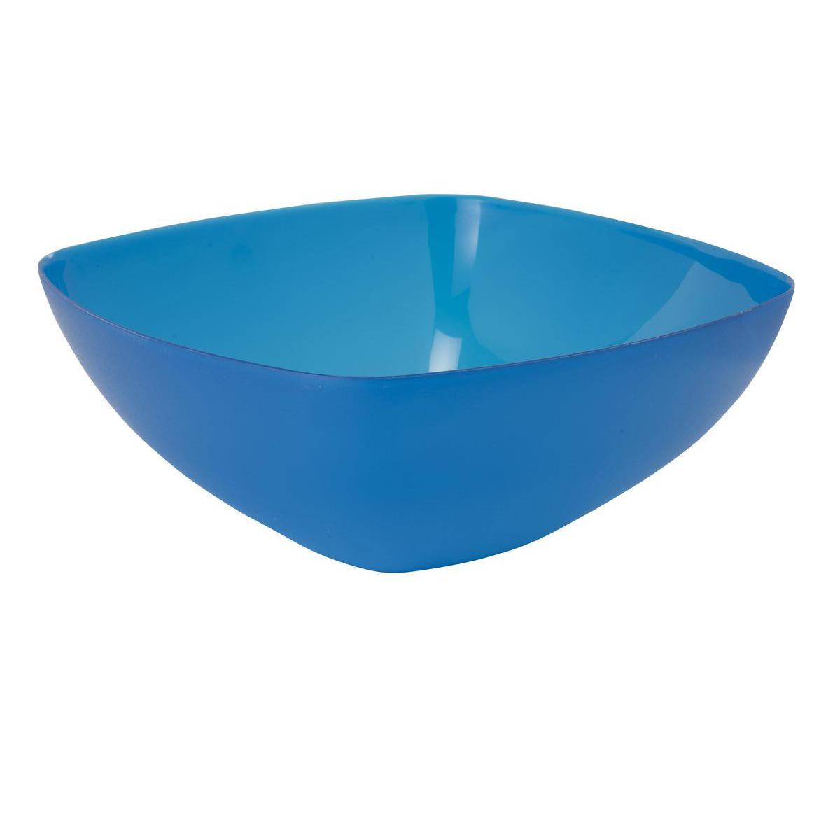Lot de 3 saladiers - Plastique - 5,5L - Vert, bleu et rouge Lot de 3 saladiers - Plastique - 5,5L - Vert, bleu et rouge