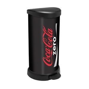 Poubelle à pédale Coca-Cola Zero - Gris