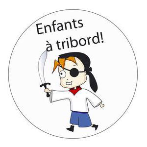 Autocollant - Plastique - Taille standard - Bleu Blanc Noir