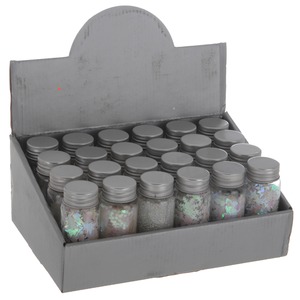 Flacon de confettis - 50 g - 3,7 x 9,5 cm - Différents modèles