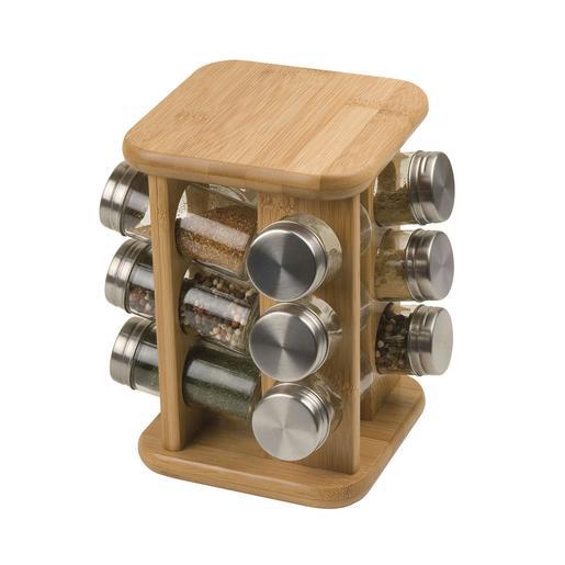 Carrousel A Epices Bambou Marron Materiel De Cuisine La