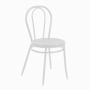 Chaise empilable en acier - Offre spéciale : 2+1 gratuit - 40 x 46 x H 87 cm - Blanc