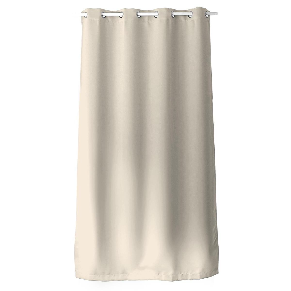 Panneau à œillets occultant - 100% polyester - 140 x 180 cm - Beige Panneau à œillets occultant - 100% polyester - 140 x 180 cm - Beige