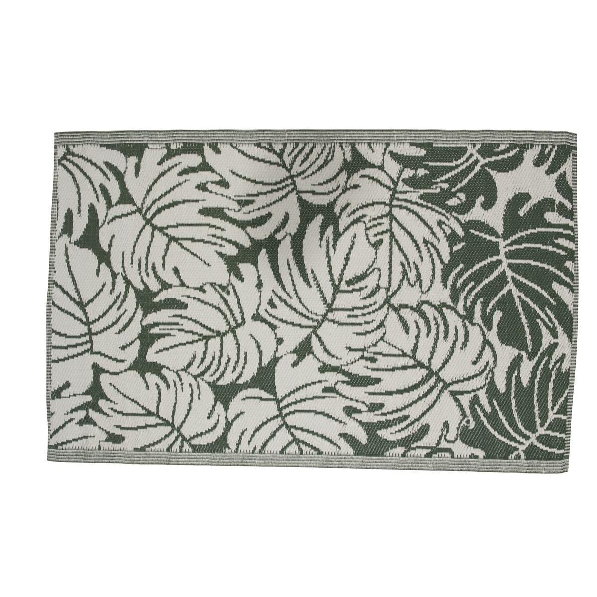 tapis feuilles 100 x 150 cm noir summer peps la foir fouille