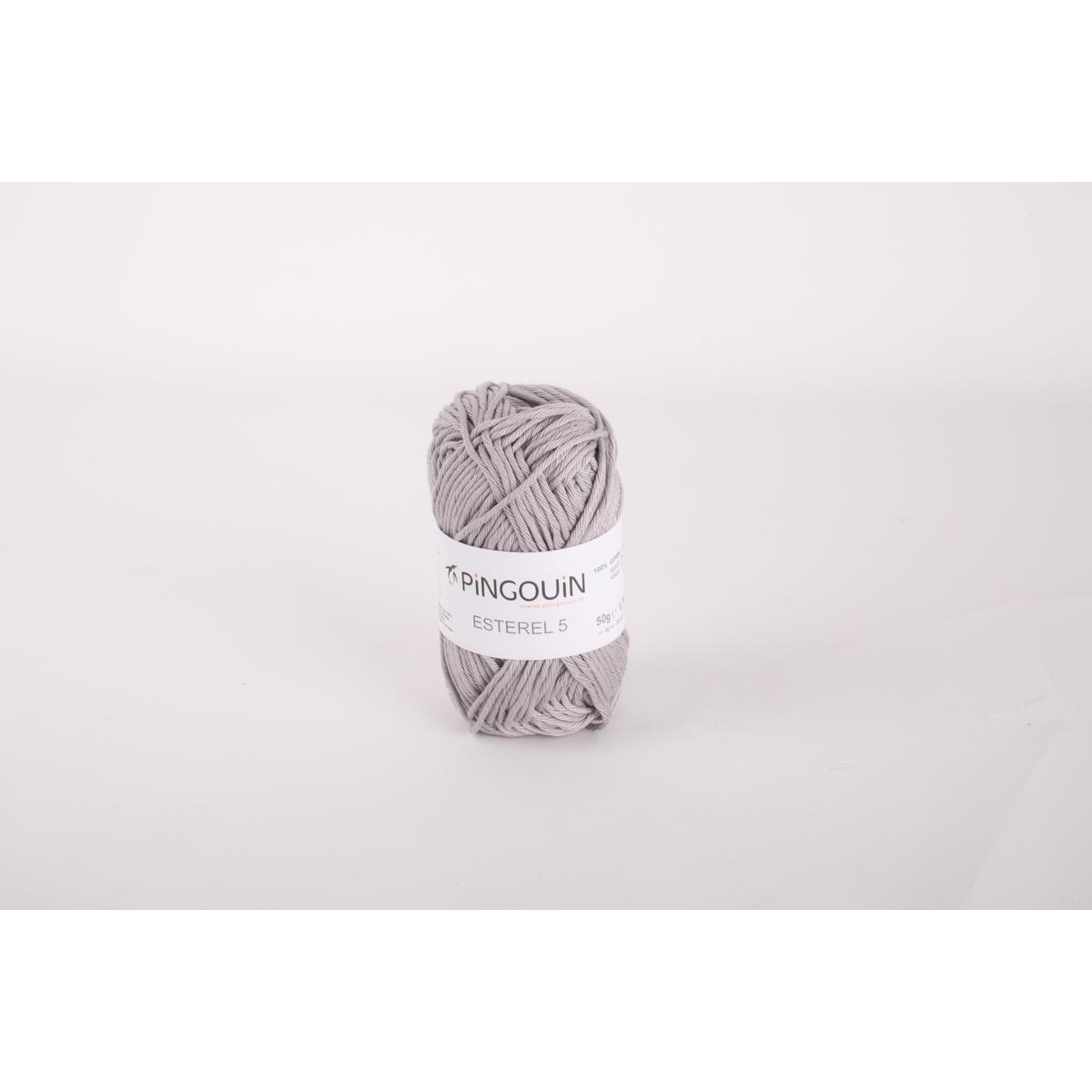 Pelote coton Esterel 5 - 61 m - Gris - PINGOUIN