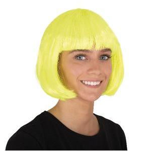 Perruque de cabaret - Différents coloris - L 24 x H 3.5 x l 18.5 cm - Jaune - PTIT CLOWN