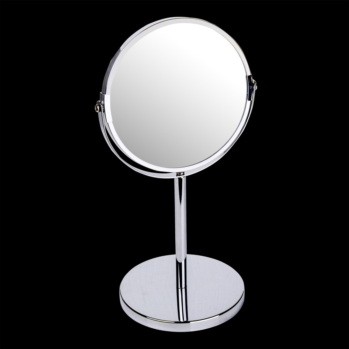 Miroir grossissant double-face - Diamètre 17 x H 34,5 cm - gris Miroir grossissant double-face - Diamètre 17 x H 34,5 cm - gris