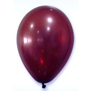 Lot de 50 ballons opaque - Latex - Diamètre 25 cm - Bordeaux