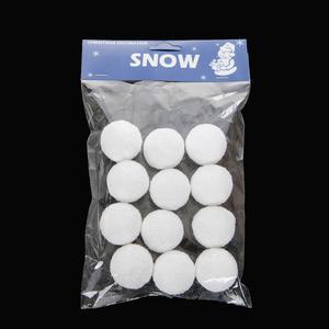 12 boules de neige en polystyrène - ø 4 cm