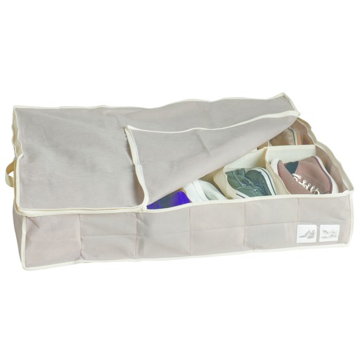 Housse De Rangement Pour 12 Paires De Chaussures 75 X 65 X 15 Cm