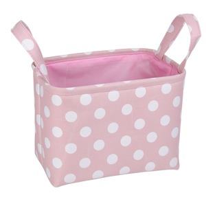 Ensemble de 3 paniers - 27 x 17 x H 20 cm / 31 x 21 x H 22 cm / 35 x 25 x H 24 cm - Rose pastel