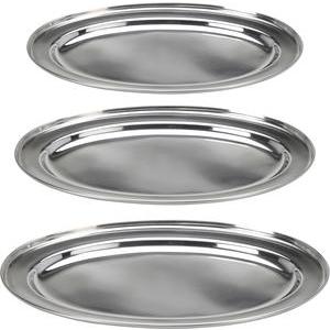3 plateaux en inox