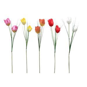 Tiges de Tulipes - H 70 cm - Orange, Blanc, Rouge, Rose, Jaune
