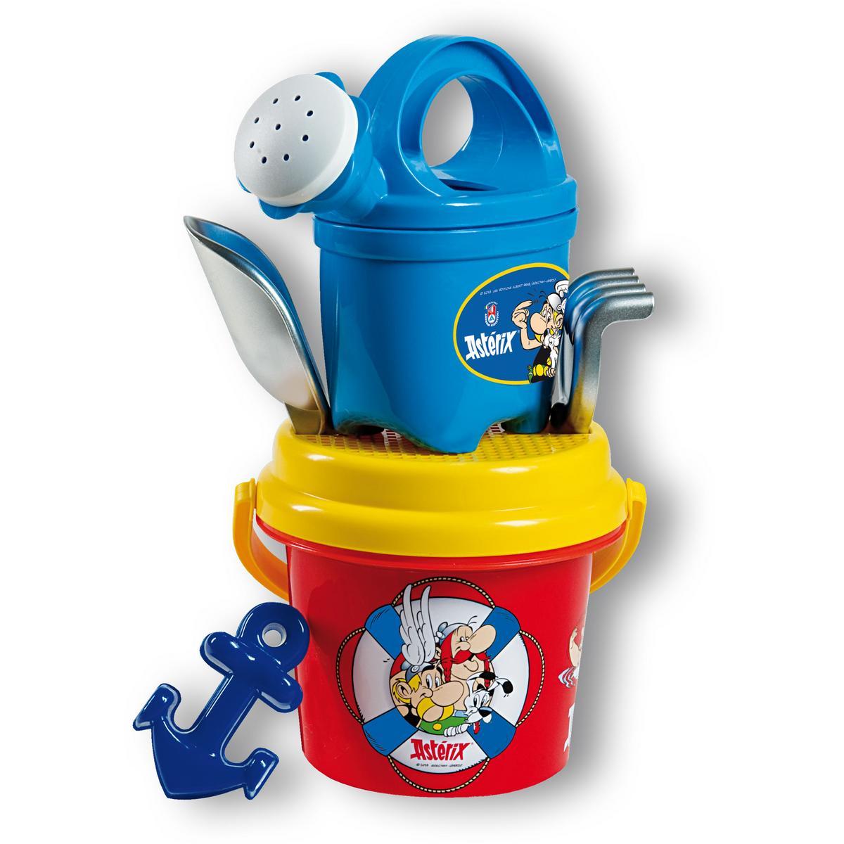 Seau Astérix avec accessoires - Polyprolpylène - Diam 13 x H 11 cm - Multicolore
