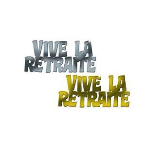 Confettis de table vive la retraite en plastique - 10 g - Multicolore