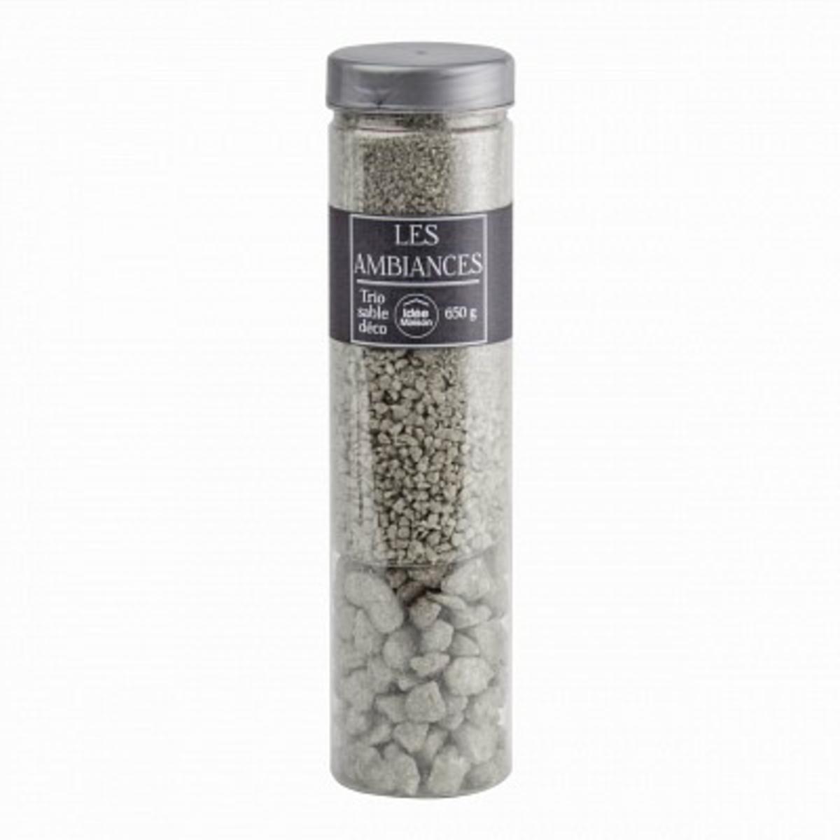 Trio sable déco - 650 g - Gris Trio sable déco - 650 g - Gris