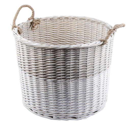 Panier Blanc Marron Paniers Et Boites De Rangement La Foir Fouille