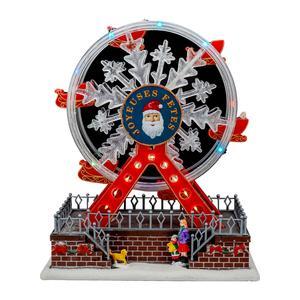 Grande roue de Noël animée LED - 16 x L 23 x H 28 cm - FAIRY STARS