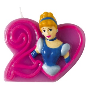 Princesse bougie 2 en cire - 32 x 5 cm - Multicolore