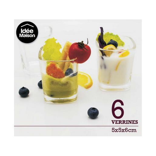 Lot De 6 Verrines Verre Blanc Service De Table Et Art De La
