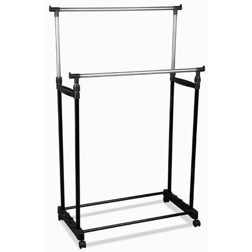 Portant Double En Metal Noir Produits Divers La Foir Fouille