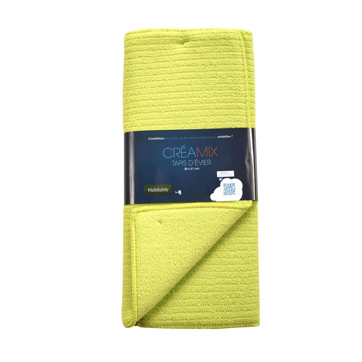 Tapis d'évier - 38 x 51 cm - Vert anis Tapis d'évier - 38 x 51 cm - Vert anis
