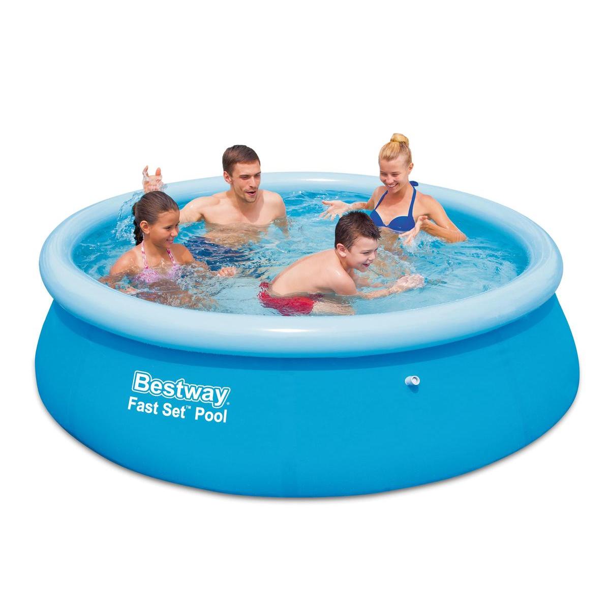 Piscine autoportante - PVC - Ø 244 x H 66 cm - Bleu Piscine autoportante - PVC - Ø 244 x H 66 cm - Bleu