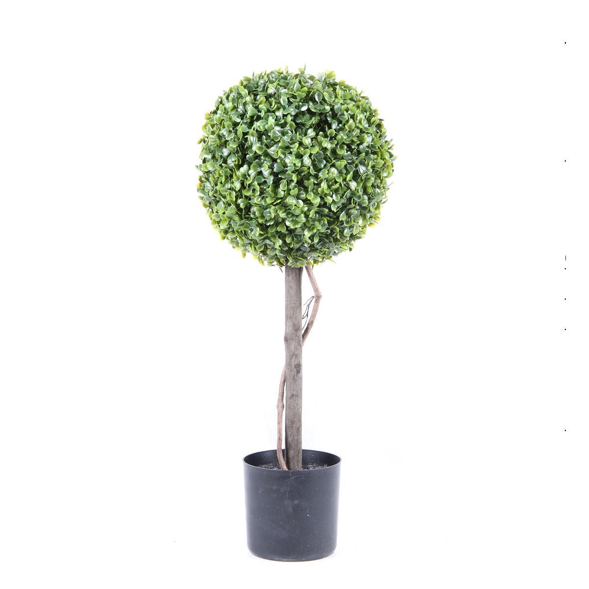 Topiaire boule de buis - ø 28 cm H 60 cm