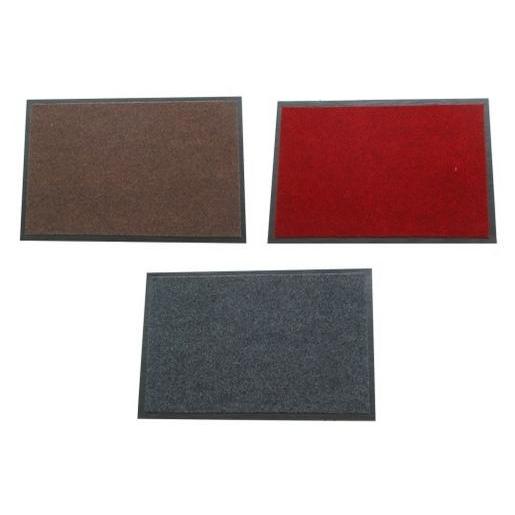 Tapis Polyester Vinyle Rouge Marron Gris Tapis Déco