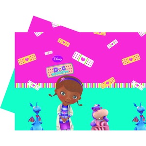 Nappe Doc Mc Stuffins en plastique - 120 x 180 cm - Multicolore