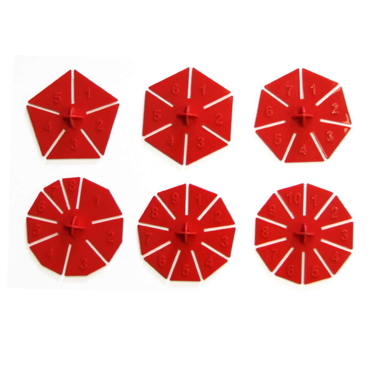 6 Decoupe Parts En Plastique Pour Gateau Tarte Pizza 10 Cm Rouge Accessoires De Cuisine Temporaire La Foir Fouille