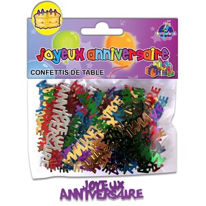 200 Confettis Anniversaire Verts et Dorés, Confetti de Table Happy