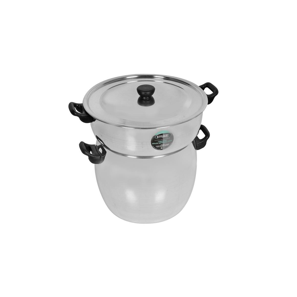 Couscoussier - Aluminium - 10 L - Gris