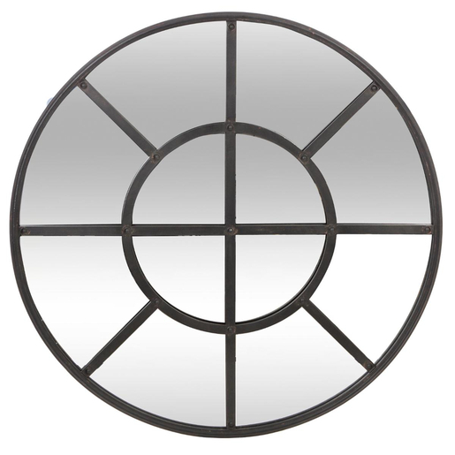 Miroir Industriel Rond Noir Miroirs La Foir Fouille