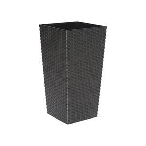 Pot effet rattan - Gris