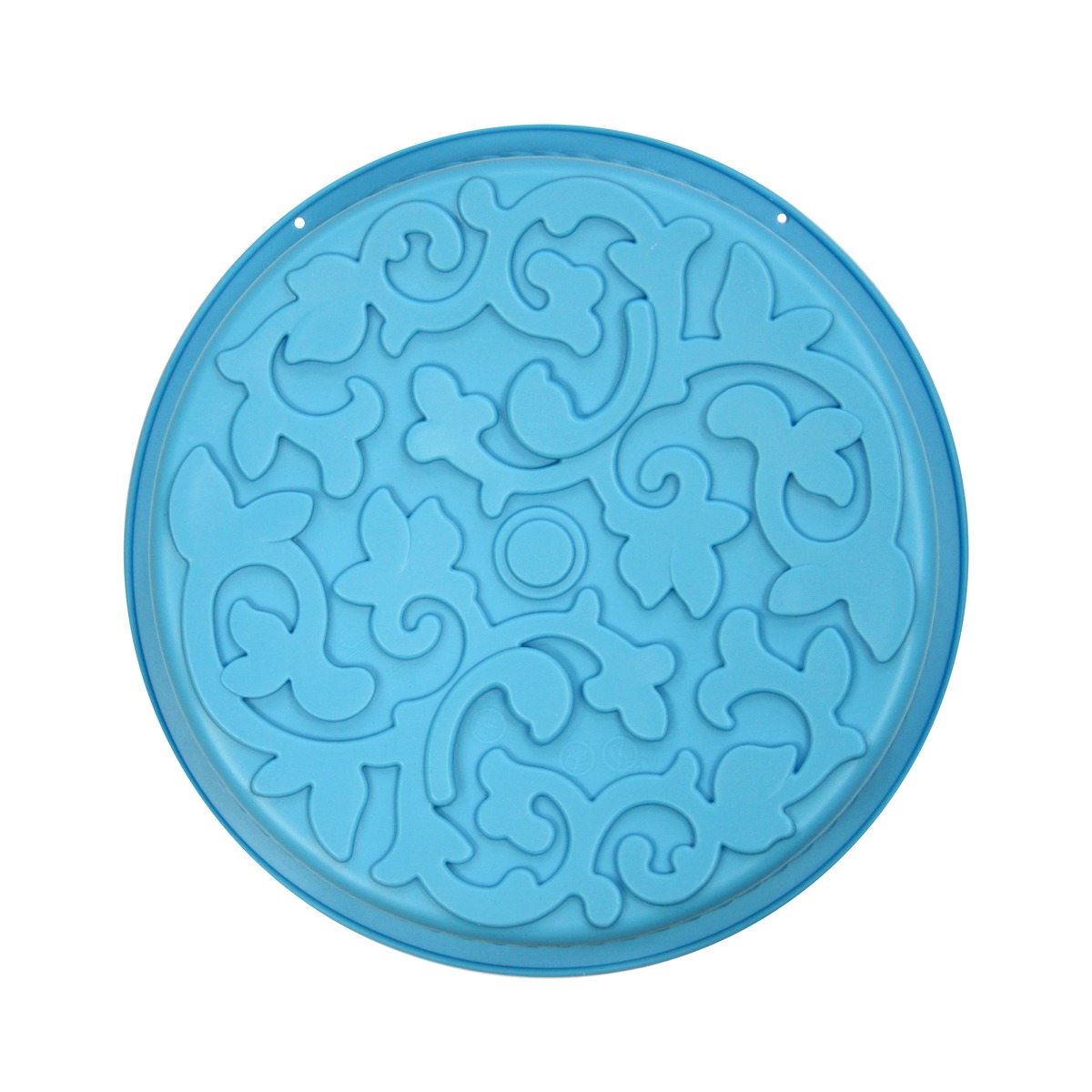 Moule à gâteau motif arabesque - Antiadhésif - Diamètre 27 cm - Bleu