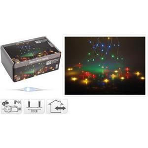 Guirlande électrique cascade 200 micro-LED - L 2 m - Multicolore