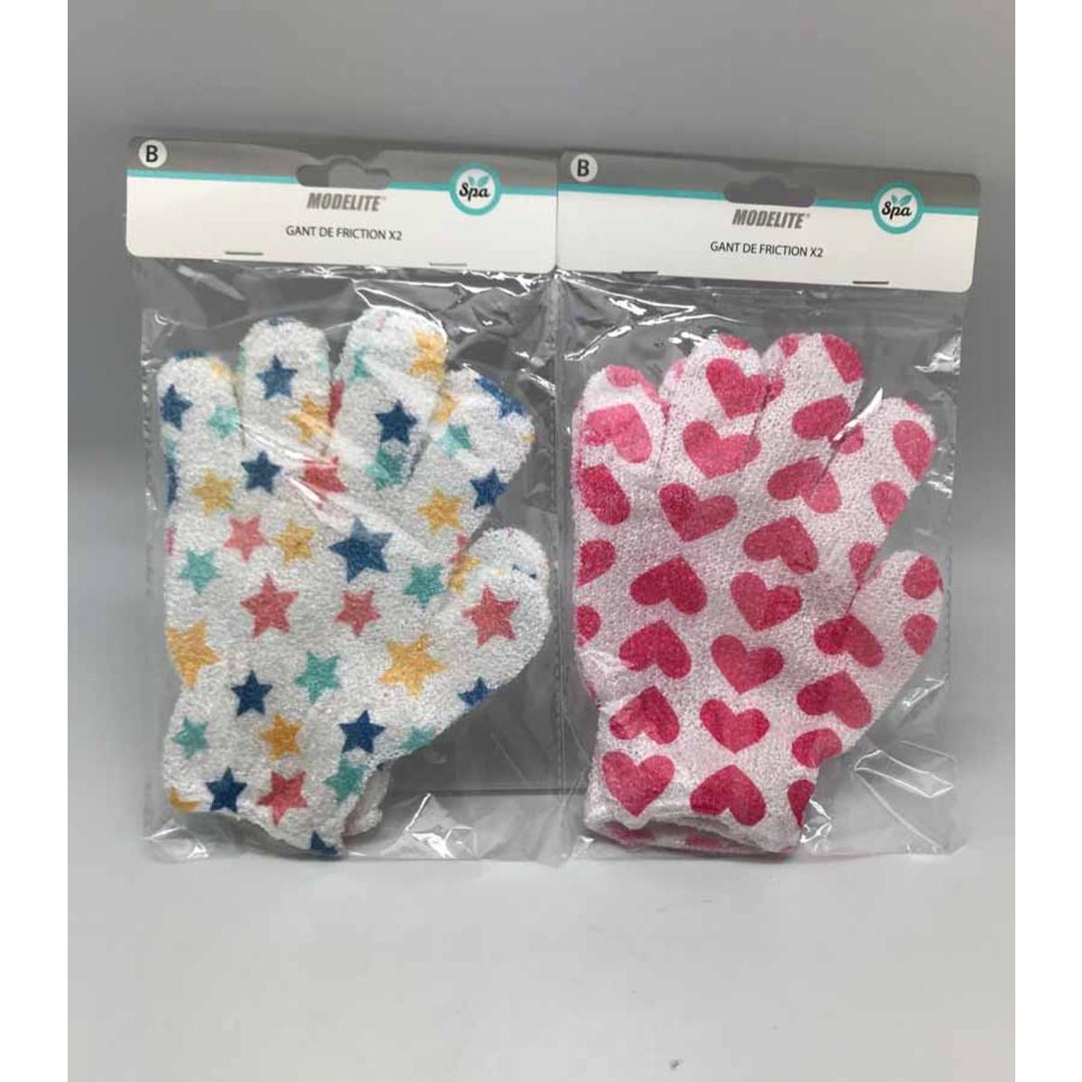 Gants de friction - Taille unique - Différents coloris - Multicolore - MODELITE