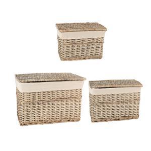 3 malles de rangement Joe - Différentes tailles dans le lot - Beige
