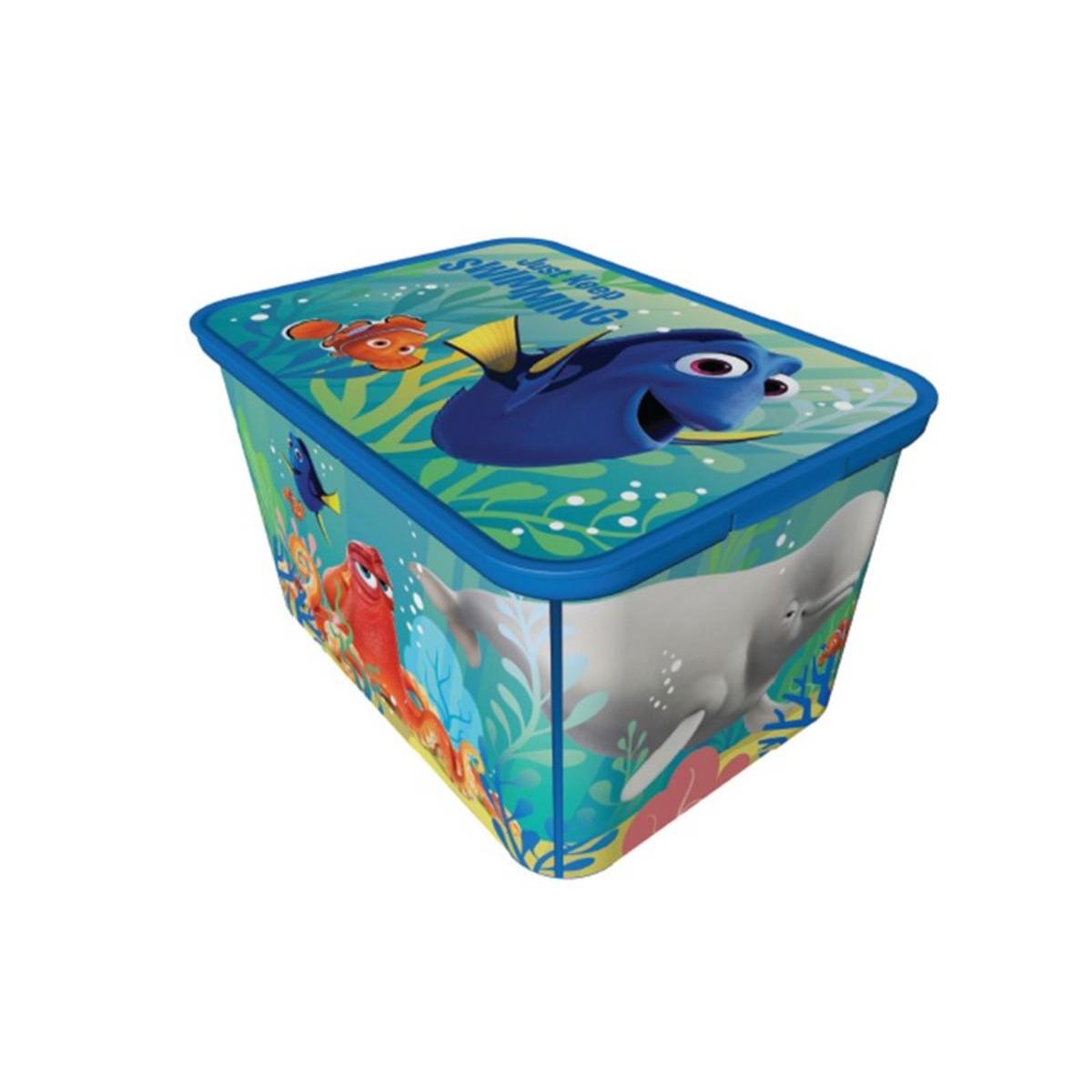 Boîte de rangement Dory - Plastique - 39,5 x 29,5 x H 25 cm - Multicolore Boîte de rangement Dory - Plastique - 39,5 x 29,5 x H 25 cm - Multicolore