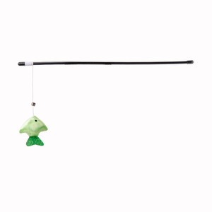 Jouet pour chat bâton modèle poisson - Hauteur 46 cm - Multicolore