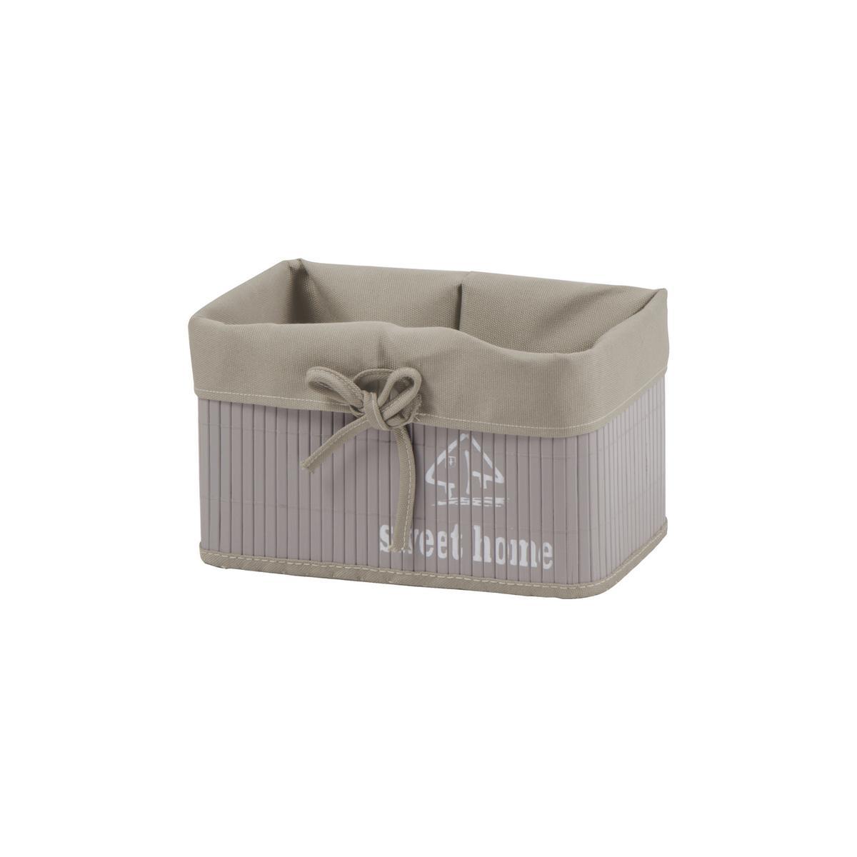 Panier - Bambou - 28 x 18 x H 16 cm - Beige Panier - Bambou - 28 x 18 x H 16 cm - Beige