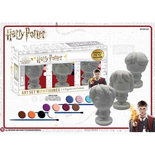 Figurines Harry Potter à peindre - 5 x 5 x H 11 cm