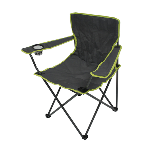 Chaise De Camping Avec Porte Verre 50 X H 82 X 50 Cm Gris Moorea Les Indispensables Des Vacances La Foir Fouille