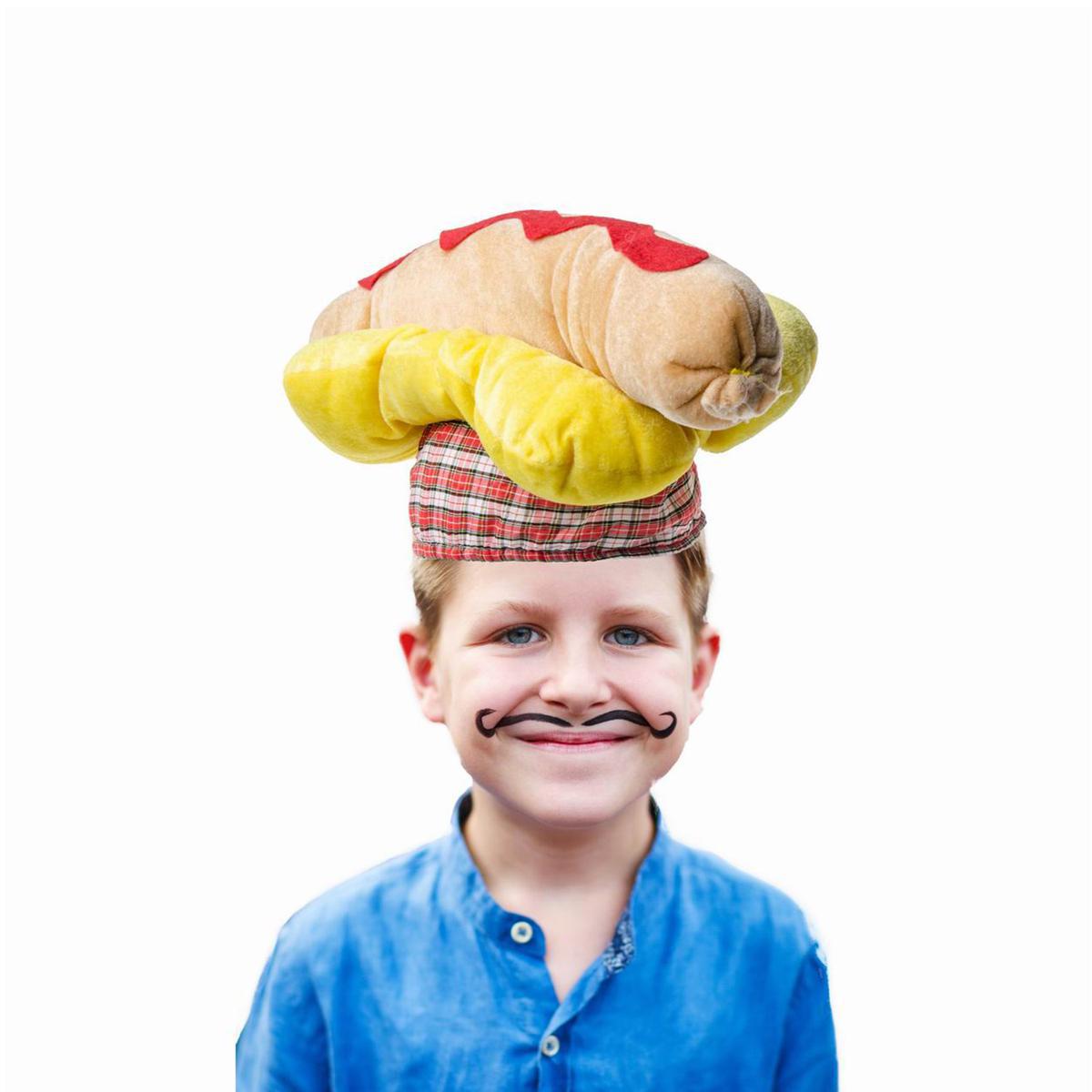 Chapeau Hot-dog - Polyester - 15 x 5 x 35 cm - Multicolore Chapeau Hot-dog - Polyester - 15 x 5 x 35 cm - Multicolore