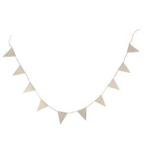 Guirlande 10 fanions - L 180 cm - Beige