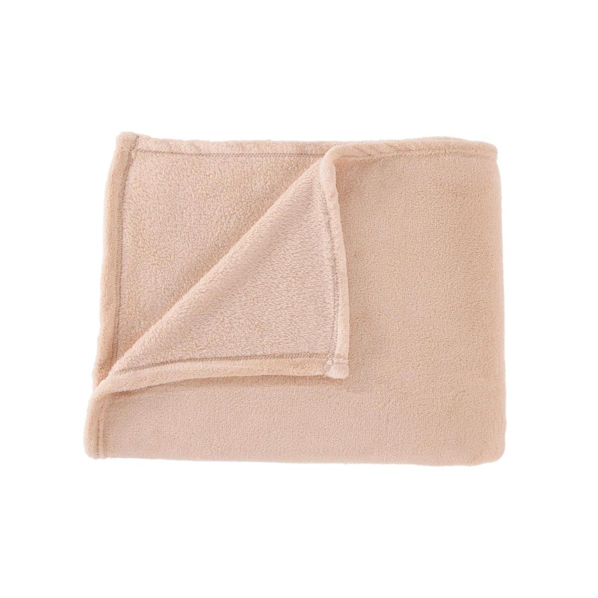 Couverture polaire - 150 x 200 cm - Beige Couverture polaire - 150 x 200 cm - Beige