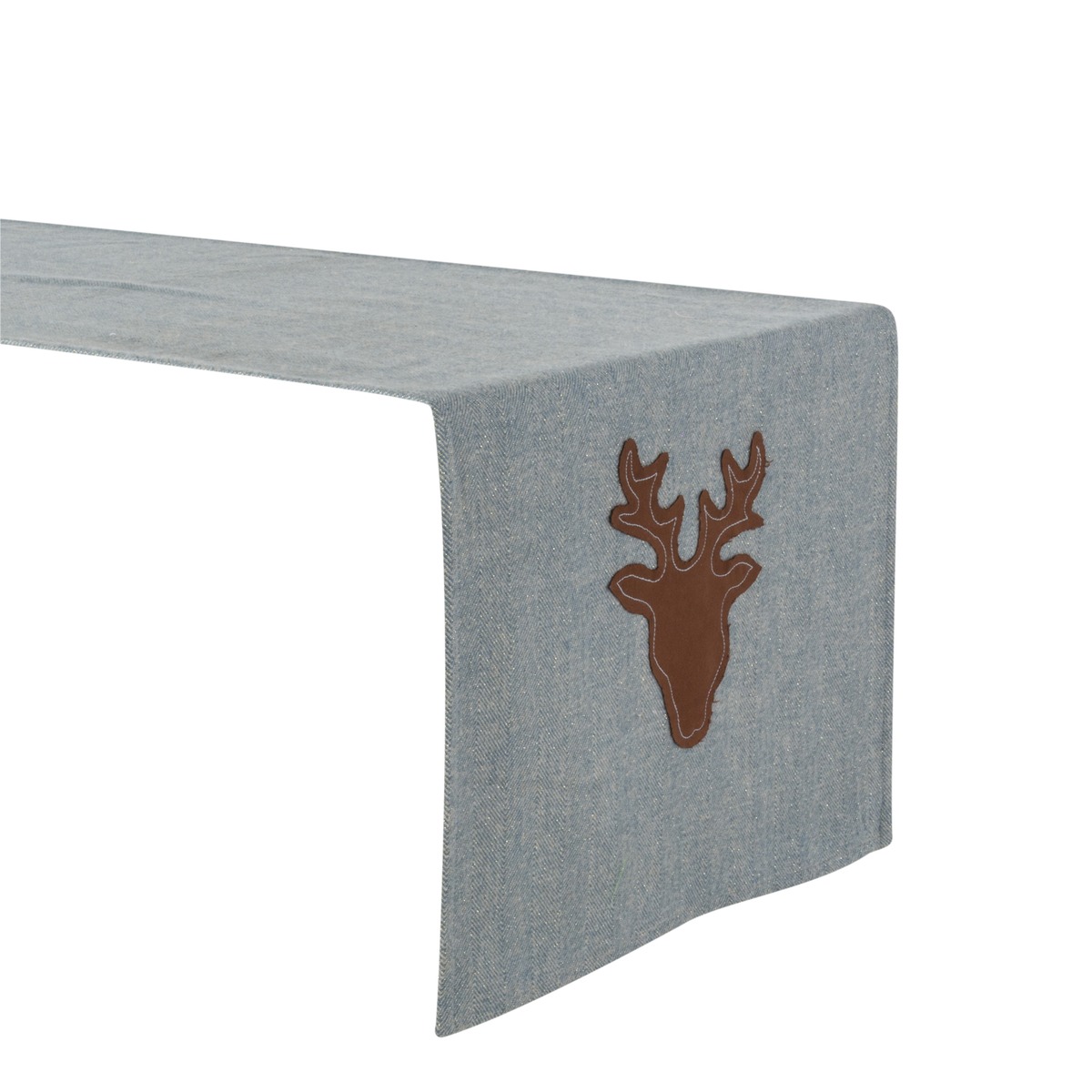 Chemin de table motif cerf - 40 x 150 cm - Bleu Chemin de table motif cerf - 40 x 150 cm - Bleu