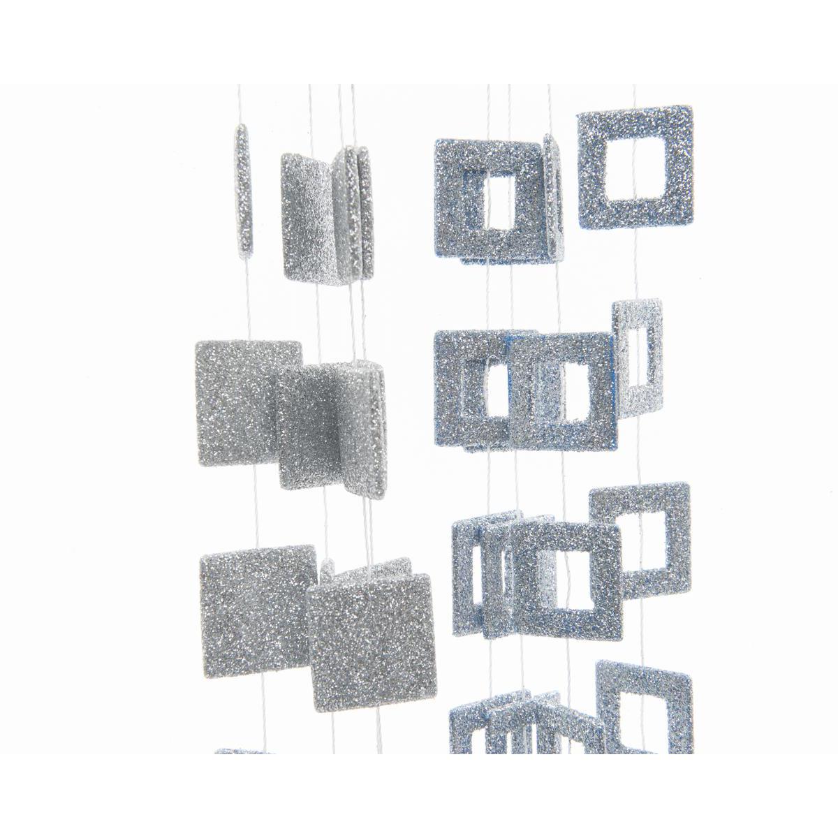 Guirlande cadre perle - Plastique - 2,7 m - Argent Guirlande cadre perle - Plastique - 2,7 m - Argent